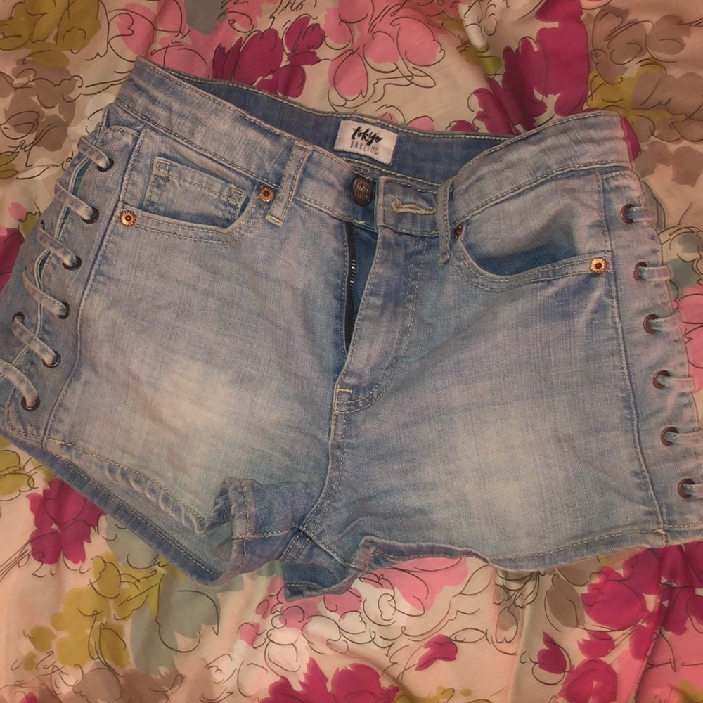 High rise/waisted short shorts Aeropostale size 2